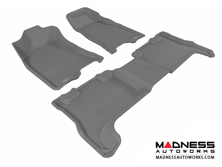 Chevrolet Colorado Crew Cab Floor Mats (Set of 3) - Gray by 3D MAXpider